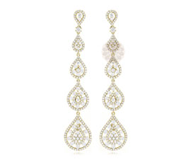 Vogue Crafts and Designs Pvt. Ltd. manufactures Designer Gold Dangler Earrings at wholesale price.